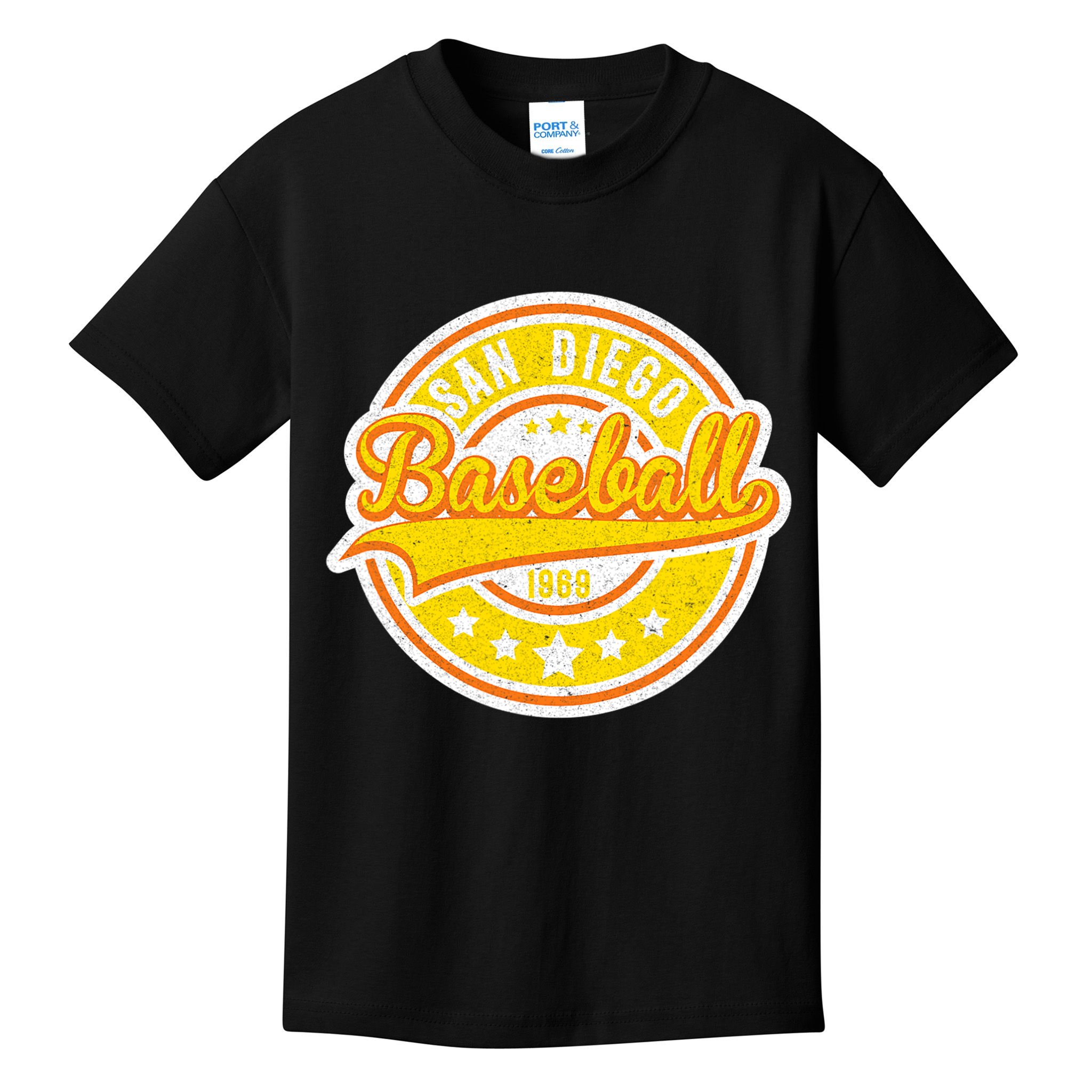 Vintage San Diego SD Baseball Game Day Padre Kids T-Shirt