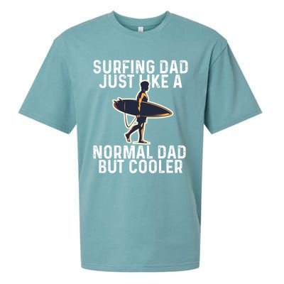 Vintage Surfing Dad Just Like A Normal Dad But Cooler Gift Sueded Cloud Jersey T-Shirt