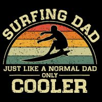 Vintage Surfing Dad Just Like A Normal Dad Only Cooler Backpack