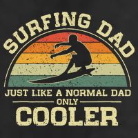 Vintage Surfing Dad Just Like A Normal Dad Only Cooler Golf Towel