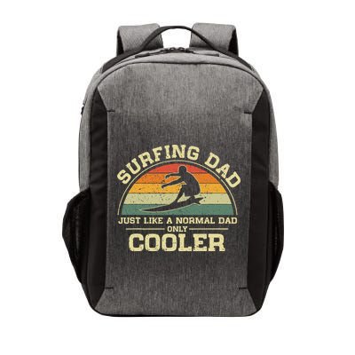 Vintage Surfing Dad Just Like A Normal Dad Only Cooler Vector Backpack