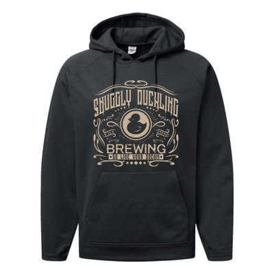 Vintage Snuggly Duckling Brewing Tangled Inspired Performance Fleece Hoodie