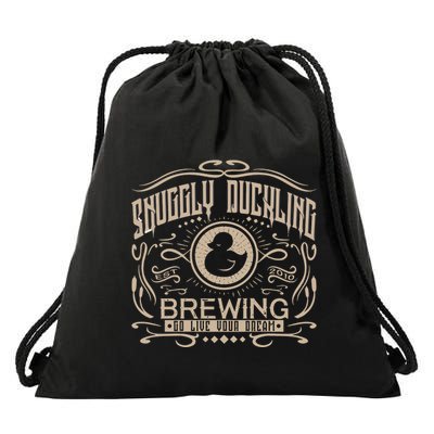 Vintage Snuggly Duckling Brewing Tangled Inspired Drawstring Bag