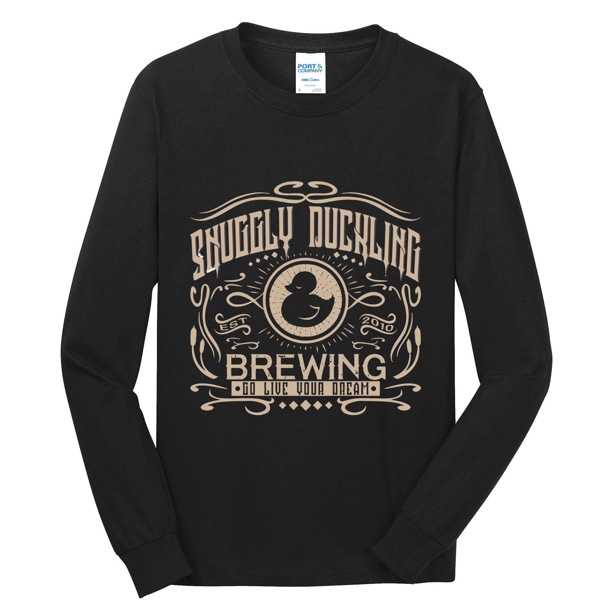 Vintage Snuggly Duckling Brewing Tall Long Sleeve T-Shirt