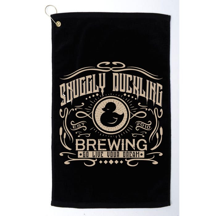 Vintage Snuggly Duckling Brewing Golf Towel