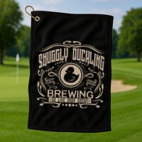 Vintage Snuggly Duckling Brewing Golf Towel