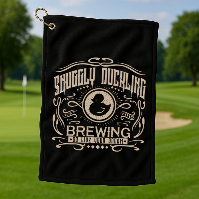 Vintage Snuggly Duckling Brewing Golf Towel