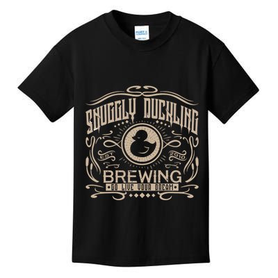 Vintage Snuggly Duckling Brewing Tangled Inspired Kids T-Shirt