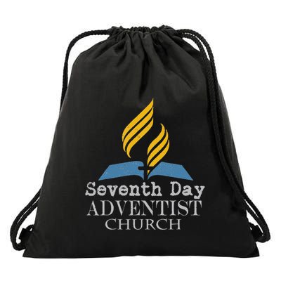 Vintage Seventh Day Adventist Church Jesus Christ Religion Drawstring Bag