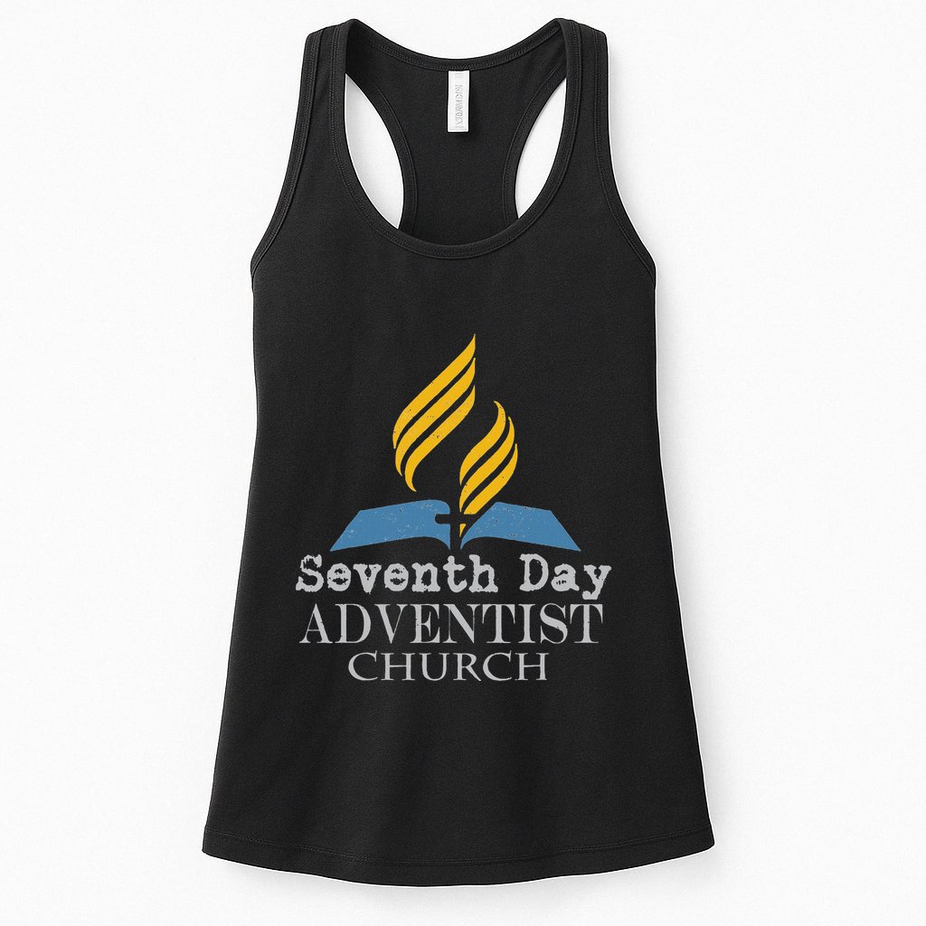 Vintage Seventh Day Adventist Church Jesus Christ Religion Womens Tank Top