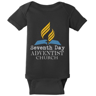 Vintage Seventh Day Adventist Church Jesus Christ Religion Baby Bodysuit