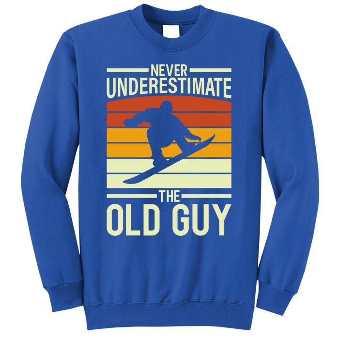 Vintage Snowboard Dad Snowboarding Fathers Day Design Gift Sweatshirt