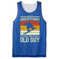 Vintage Snowboard Dad Snowboarding Fathers Day Design Gift Mesh Reversible Basketball Jersey Tank