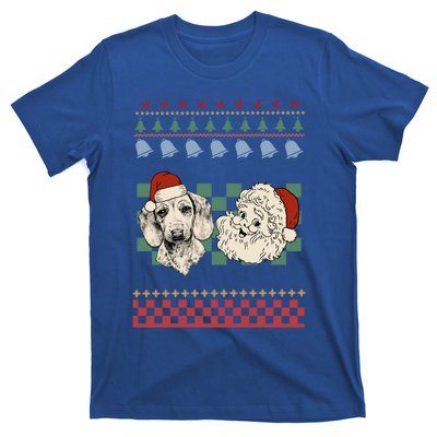 Vintage Santa Dachshund Retro Ugly Christmas Doxie Holiday Gift T-Shirt