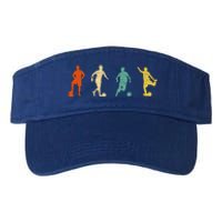 Vintage Soccer Design Futbol Football Valucap Bio-Washed Visor