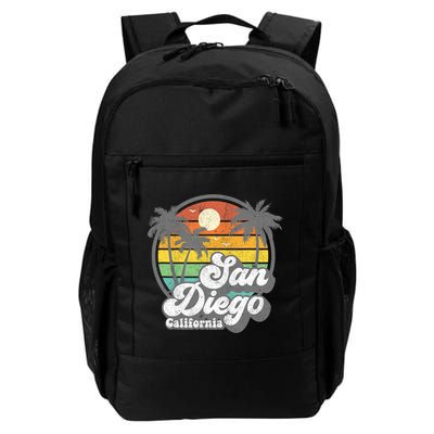 Vintage San Diego Beach California Surfing Retro Surf Gift Backpack