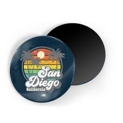Vintage San Diego Beach California Surfing Retro Surf Gift Magnet