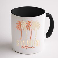 Vintage San Diego California Palm Trees Retro Mug