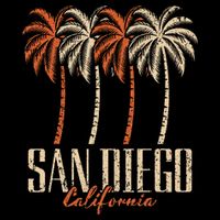 Vintage San Diego California Palm Trees Retro Mug