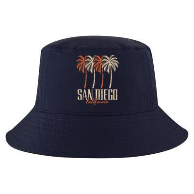 Vintage San Diego California Palm Trees Retro Cool Comfort Performance Bucket Hat