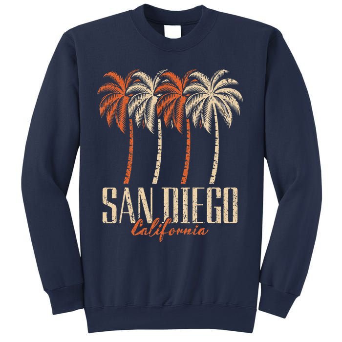 Vintage San Diego California Palm Trees Retro Sweatshirt