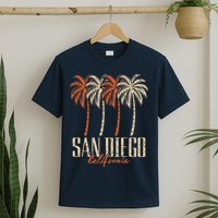 Vintage San Diego California Palm Trees Retro T-Shirt