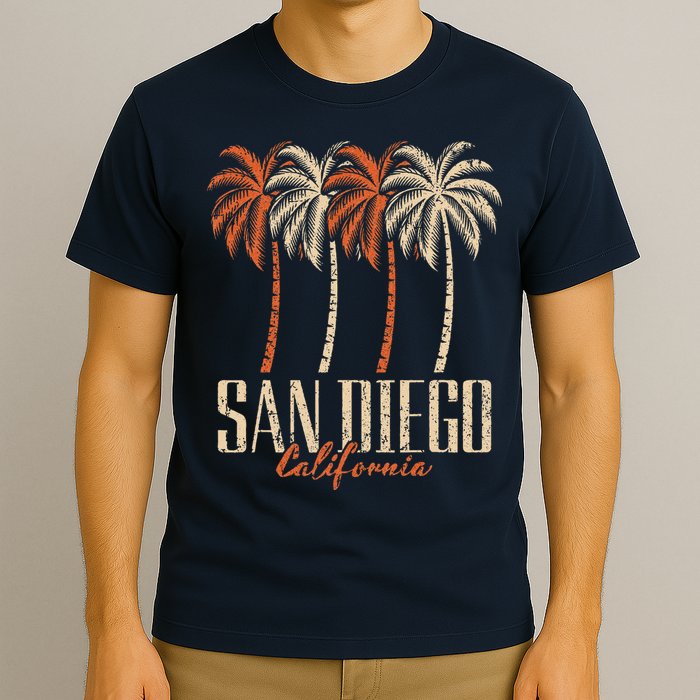Vintage San Diego California Palm Trees Retro T-Shirt