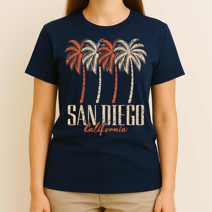 Vintage San Diego California Palm Trees Retro T-Shirt