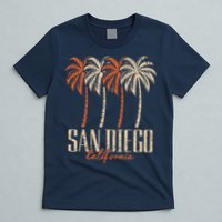 Vintage San Diego California Palm Trees Retro T-Shirt