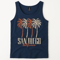 Vintage San Diego California Palm Trees Retro Tank Top