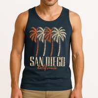 Vintage San Diego California Palm Trees Retro Tank Top
