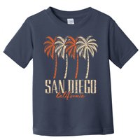 Vintage San Diego California Palm Trees Retro Toddler T-Shirt
