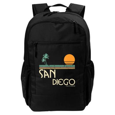 Vintage San Diego California Sunset Palms Backpack