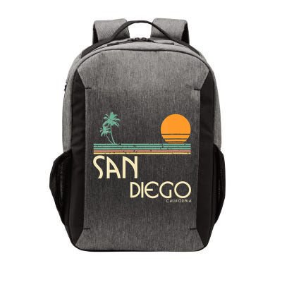 Vintage San Diego California Sunset Palms Vector Backpack