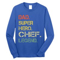 Vintage Style Dad Hero Chef Legend Fathers Day Gift Long Sleeve Shirt