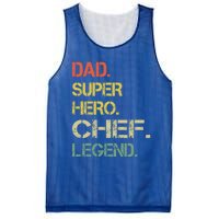 Vintage Style Dad Hero Chef Legend Fathers Day Gift Mesh Reversible Basketball Jersey Tank