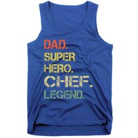 Vintage Style Dad Hero Chef Legend Fathers Day Gift Tank Top