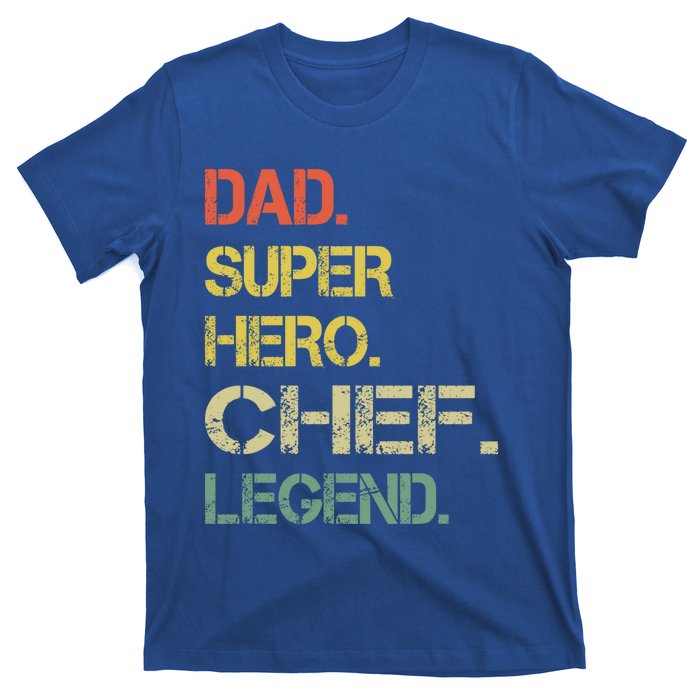 Vintage Style Dad Hero Chef Legend Fathers Day Funny Gift T-Shirt