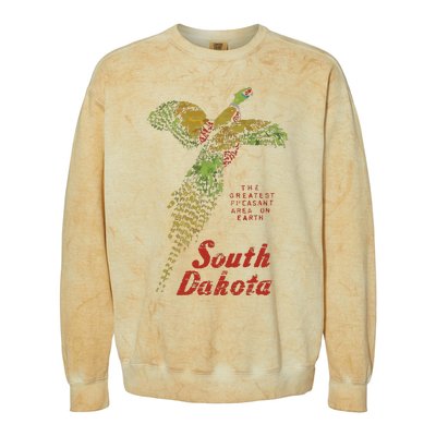 Vintage South Dakota Pheasant Colorblast Crewneck Sweatshirt