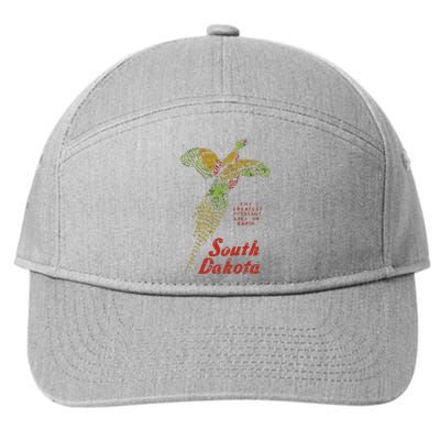 Vintage South Dakota Pheasant 7-Panel Snapback Hat