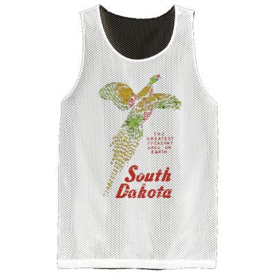 Vintage South Dakota Pheasant Mesh Reversible Basketball Jersey Tank