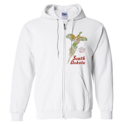 Vintage South Dakota Pheasant Full Zip Hoodie