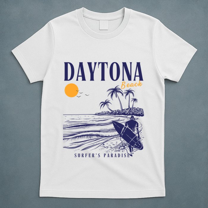 Vintage Surfing Daytona Beach Florida // Retro Surfer // SurferS Paradi T-Shirt