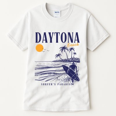Vintage Surfing Daytona Beach Florida // Retro Surfer // SurferS Paradi Tall T-Shirt