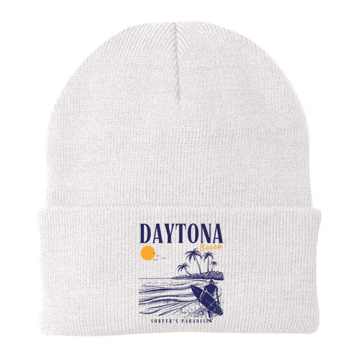 Vintage Surfing Daytona Beach Florida // Retro Surfer // SurferS Paradi Knit Cap Winter Beanie