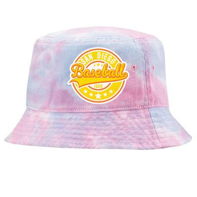 Vintage San Diego SD Baseball Game Day Padre Tie-Dyed Bucket Hat