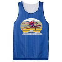 Vintage Ski Dad Like Regular Dad Only Way Cooler Winter Gift Mesh Reversible Basketball Jersey Tank