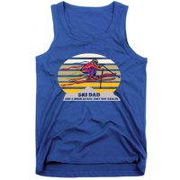 Vintage Ski Dad Like Regular Dad Only Way Cooler Winter Gift Tank Top