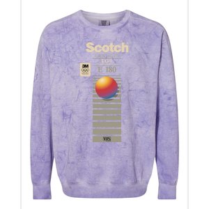 Vhs Scotch E180 Colorblast Crewneck Sweatshirt