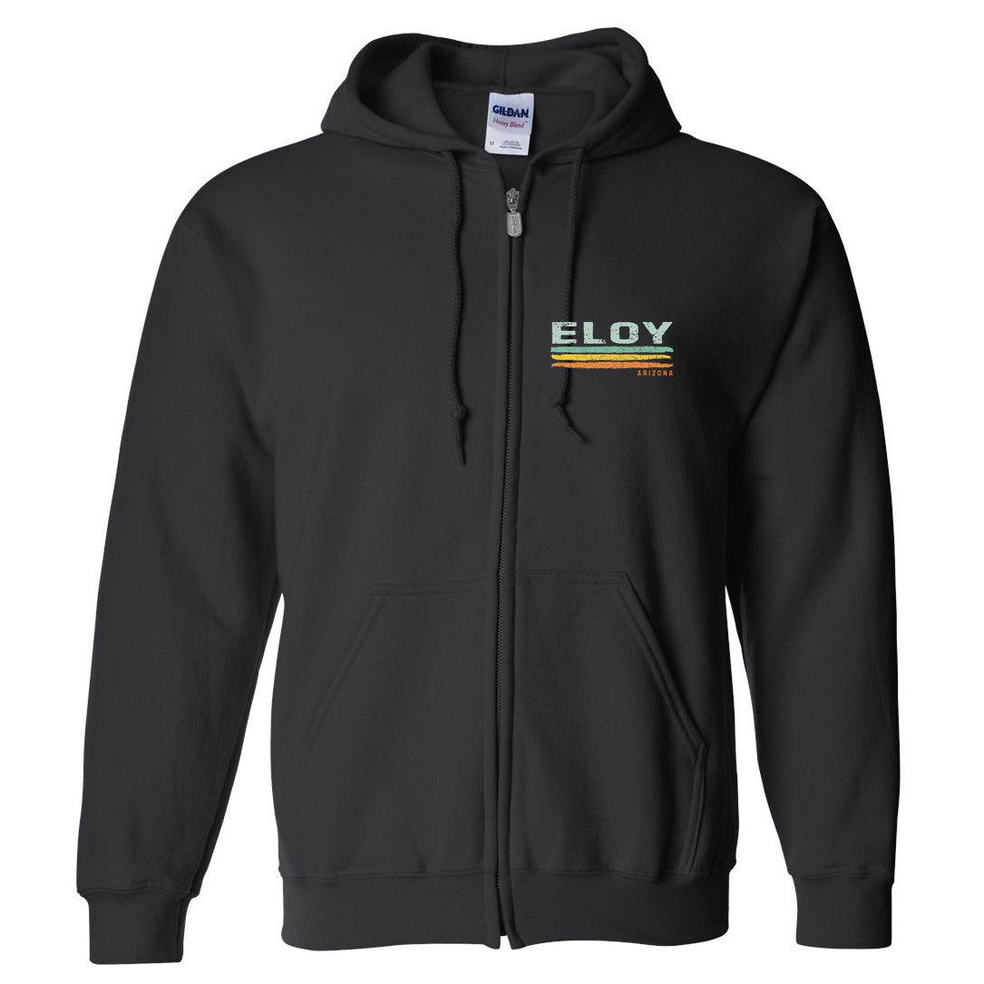Vintage Stripes Eloy AZ Full Zip Hoodie